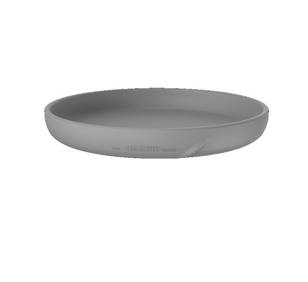 Everyday baby silikonski tanjur, sivi